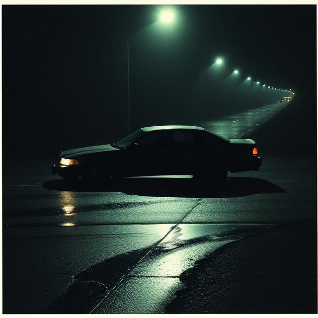 Fictional night-time evidence photograph preview