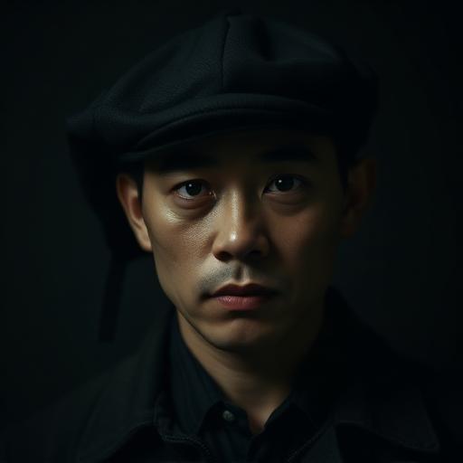 Fictional dossier portrait — Investigator B.